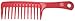 Pro Tip Hairdressing XL Wide Tooth Shampoo Rake Comb PTC07R 245mm - RED