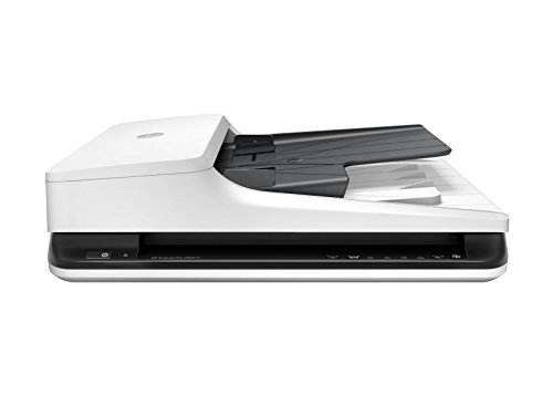 HP ScanJet Pro 2500 f1 - Escáner de superficie plana (hasta 20 ppm/40 ipm, 600 x 600 ppp, 24 bits, 397 x 248 x 242 mm) color negro y blanco