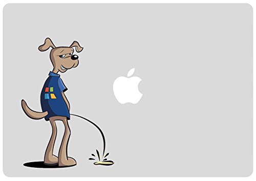 Gracioso perro Macbook pegatinas - Windows perro tener un Wee Decal