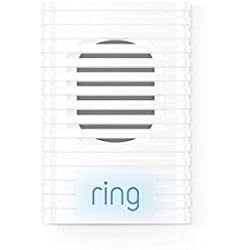 Ring Chime - carillon d'intérieur pour sonette vidéo doté d'une connexion wi-fi, blanc