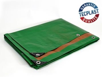 Lona de protección 5 x 8 m. 250 G/m² – Plástico – Exterior – Impermeable, de techado, para obras.