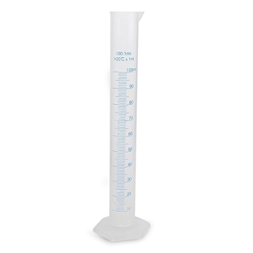 ma-on 100 ml transparent Kunststoff graduiert Zylinder für Experiment Zubehör - 8