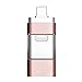 Produktbild Jiuyizhe USB 2.0-Flashlaufwerk  Jump Drive Pen Drive, Memory Stick USB-Stick 3in1 Richwell (Capacity : 128GB, Color : Rose Gold)