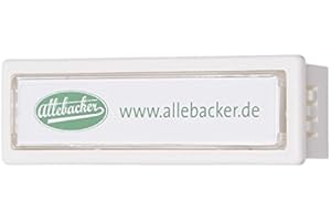Namenschild für Briefkästen-Anlagen ( Renz,Knobloch,Allebacker...) Weiß