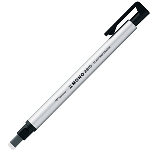 Tombow Mono Zero Eraser - 2.5 mm x 5 mm - Rectangle - Silver Body