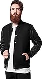  Urban Classics Herren Oldschool College Jacket Jacke, Schwarz Blk 00017, XXXXX-Large