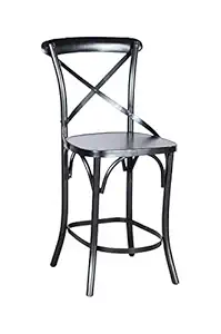 Newly Designed Iron Bar Stool l Counter Stool l Living Room Stool l Kitchen Stool by Priti (Black)