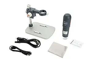 Celestron MicroDirect 1080p HD Handheld Digital Micro Viewing Digital Microscope, Grey (44316)