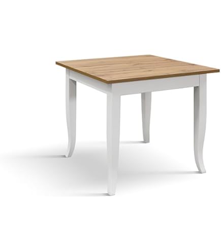 Tavolo da pranzo allungabile da 6 a 8 coperti MDF Bianco e calcestruzzo - EREN | Leroy Merlin