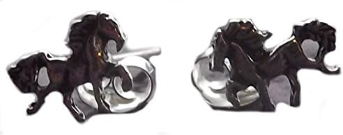 Animal Aspirations Horse Sterling Silver Stud Earrings