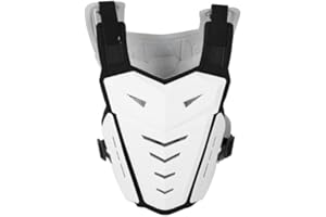 MASYRT Motocross Brustschutz, Leichte Einstellbare Größe PE -Schalen -Stoßdämpferung Schaummotorradpanzerweste, Doppelter Schutz für das Reiten nach Hinten