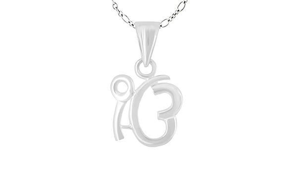 Buy MJ 925 Ik Onkar Pendant in 92.5 