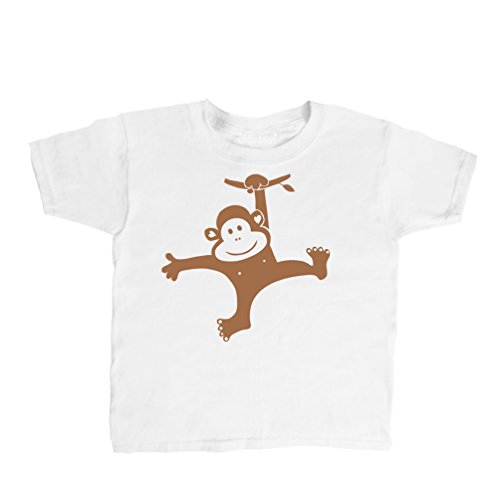 Inda-Bayi Baby-Toddler-Kids Heavy Cotton T Shirt - monkey swinging
