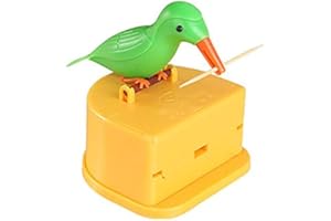 Senmubery Dispensador de palillos de dientes para pájaros, caja automática para palillos de dientes de pájaro, soporte para palillos de dientes | colibrí carpintero