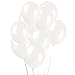 Price comparison product image AIERNUO 100 pcs White Balloons 10 inch Premium Latex Balloons 180g/bag Pearl White