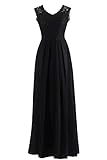 Babyonline Damen Elegant Lang Brautjungfernkleid Chiffon Ballkleid Spitze Abendkleid.