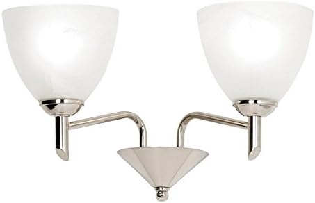 2 Light Semi-Flush Wall Light Finish: Satin Nickel