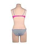 DODOING Damen Sexy Streifen Bademode Bikini Beachwear Set Push-Up Gepolsterte Bikini Badeanzug - 7