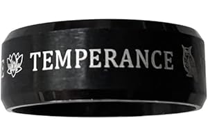 STOIC STORE UK Four Cardinal Virtues Ring - Stoic Ring Four Virtues - Wisdom, Courage, Justice, Temperance - Stoicism Philosophy Religion Ring