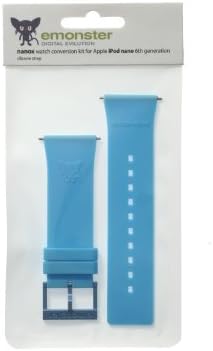 nanox - Apple iPod nano silicone strap (Blue strap / Blue buckle)