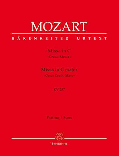 Missa : KV 257 Partitur, Urtextausgabe : Soli/GemCh/Orch