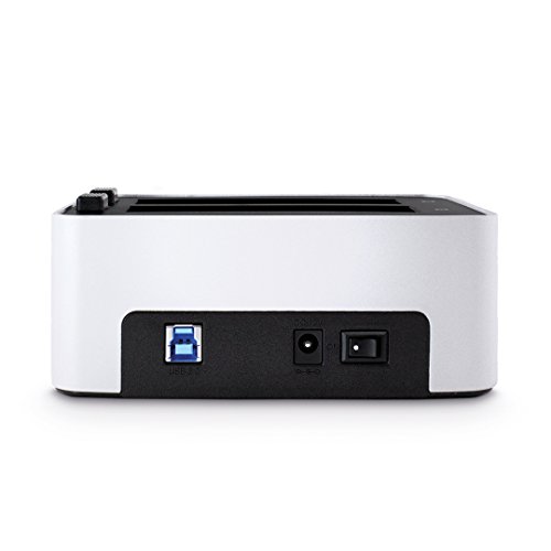 FANTEC AluDOCK 2X 2-fach Docking- und HDD Klonstation (für 6,35 cm (2,5 Zoll) und 8,89 cm (3,5 Zoll) SATA I/II/III Festplatten / SSD’s, USB 3.0 SUPERSPEED Anschluss, 1:1 Kopierfunktion, Aluminium Gehäuse) silber - 3