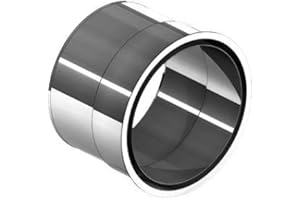 TECNOVIS Wandfutter doppelt aus Edelstahl passend für einwandige EW Schornsteine mit 110 mm Durchmesser