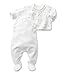 Petit Bateau Unisex Baby SAKIR Plain Round Collar Short Sleeve Lingerie Set, White (lait), 3-6 Months (Manufacturer size: 6 mois)