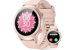 LLKBOHA Smartwatch-Donna - 1,39'' Schermo Orologio Smart Watch, Effettua/Risposta Chiamate, 7/24h Cardiofrequenzimetro/Ossigeno Nel Sangue/Contapassi/Monitoraggio del Sonno, per Android iOS