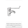 Essel Faucet Medi EM 01 Single Lever Basin Mixer with Surgical Purpose Elbow Action Comfort Specially Design for Doctors and Medical Staff