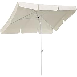 Schneider Parasol Ibiza, Naturel, env. 180 x 120 cm, en 4 Parties, rectangulaire, 180x120x225 cm