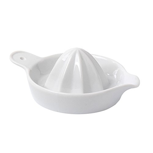 Zitruspresse, Porzellan, weiß