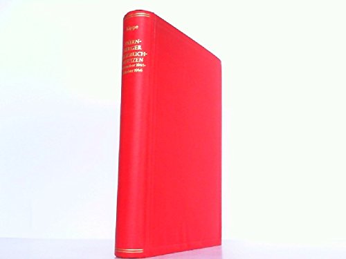 Nürnberger Tagebuchnotizen