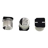 Nichicon, UUX1H101MNQ1GS 20x SMD Electrolitico Condensador 100µF 50V 105°C ; UUX1H101MNQ1GS ; 100uF