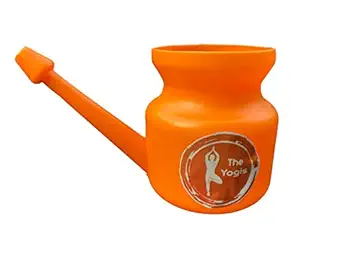 The Yogis jal neti pot 500ml [ Colour - Orange ]