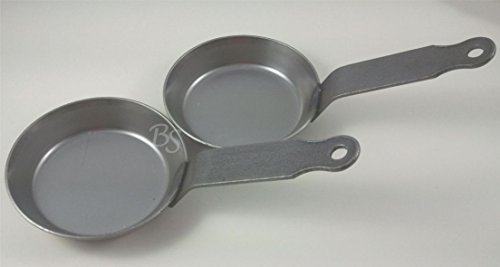 Set 2 Blinis-Pfännchen Blini Eierpfännchen Blinispfanne in Profiqualität TURK Eisen