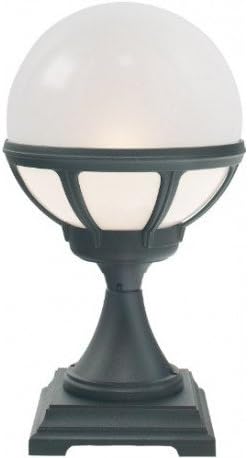 Bologna Pedestal Lantern Finish: Black with Opal Shade
