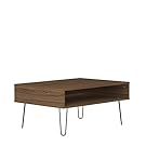 Symbiosis 2394A0900X00 AERO Table Basse Panneaux De Particules Mélamines Noyer 89 x 67 x 42,2 cm