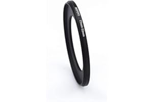 AMOPOFO Bague d'adaptation de filtre 77 mm à 52 mm pour filtre UV, ND, CPL de 52 mm, anneau de réduction en métal (77 mm-52 mm)