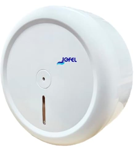 Portarotolo Industriale Dispenser Carta Igienica Clar Systems I-nova - Bianco, Capacità 300 Metri Carta Mani Per Dispenser - 6
