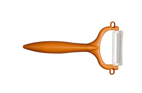Kyocera Ceramic Horizontal Peeler, Orange