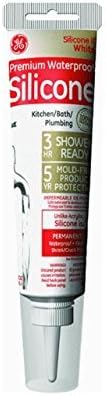 GE GE281 Silicone II Kitchen and Bath Sealant, 2.8 oz Tube, White by Momentive Perform Material