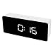 Produktbild goodjinHH LED Digital Wecker mit USB-Ladeanschluss, Große Ziffern Display, Lauter Alarm, Helligkeit Regelbar, Snooze, 12/24HR (Schwarz)