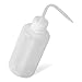 Squeeze Bottle - TOOGOO(R) 250ml Capacity Tattoo Wash Clear White Plastic Green Soap Squeeze Bottle