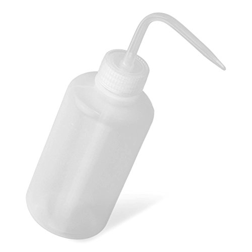 Squeeze Bottle - TOOGOO(R) 250ml Capacity Tattoo Wash Clear White Plastic Green Soap Squeeze Bottle