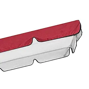 Generic Waterproof Swing Canopy Awning Kit Outdoor Garden Swing Chair Cover Red