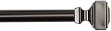 Barra de cortina de longitud ajustable, de color Bronce, que se extiende de 91,44 a 182,88 cm.