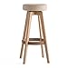 Produktbild QHY Hocker, Barhocker Barhocker Hochhocker Massivholz Barhocker Modernen Minimalistischen Rotierenden Kreativen Europäischen Stil Stuhl 48X48X74Cm Barhocker,Holzfarbe,A