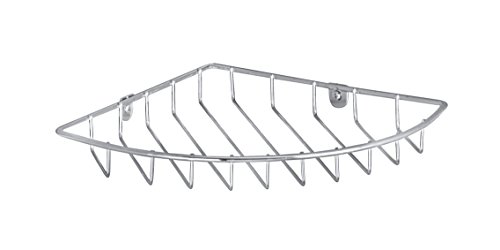 WENKO 15936100 Eckablage Bastia – zur Wandmontage, Stahl, 26 x 3 x 31 cm, Chrom - 3