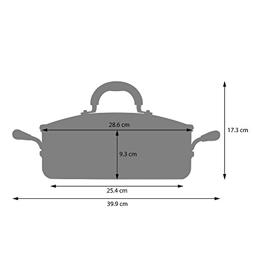 ProCook Gourmet Non Stick niedriger Bratentopf mit Deckel, 28 cm Ø, 5,4 l Volumen – FRÜHLINGSANGEBOT! - 6